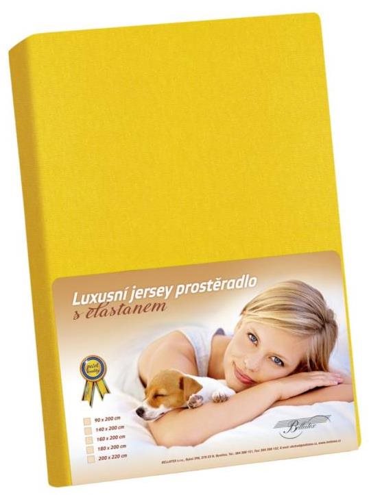 Bellatex Jersey s elastanem - 90 × 200 cm - sytá žlutá