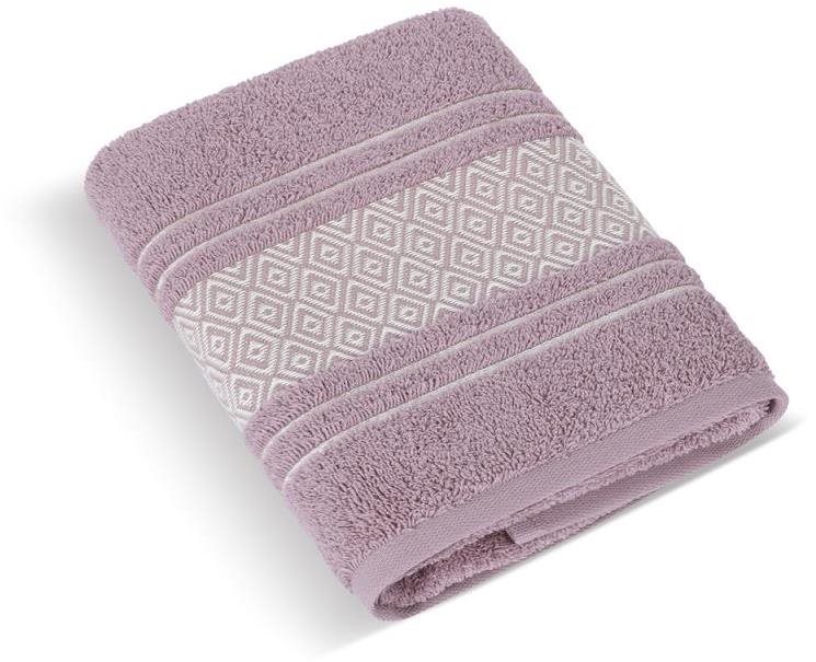 Bellatex Froté Mozaika - Ručník 123/013 - 50 × 100 cm - starorůžová