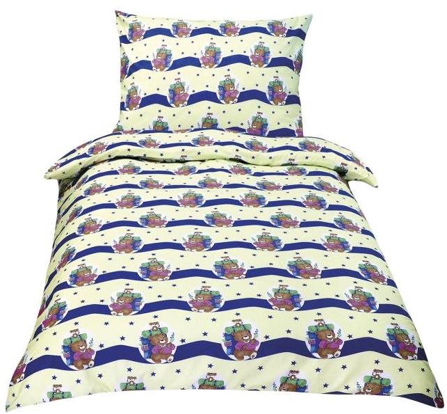 Bellatex Bavlněné Junior - 140 × 200, 70 × 90 cm - méďa
