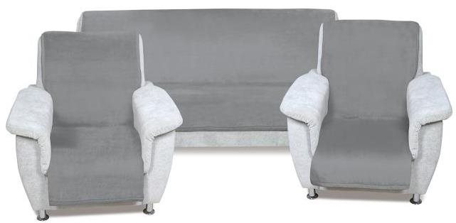 Bellatex Korall micro 2+1 - 150 × 200 cm + 2x 65 × 150 cm - šedá