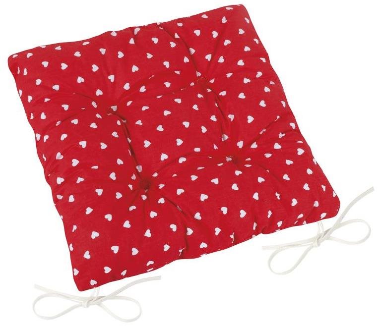 Bellatex Adéla prošívaný - 40 × 40 cm, prošívaný - srdíčka