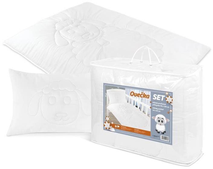 Bellatex SET Ovečka - dětský 90 × 135 cm + 40 × 60 cm - bílá