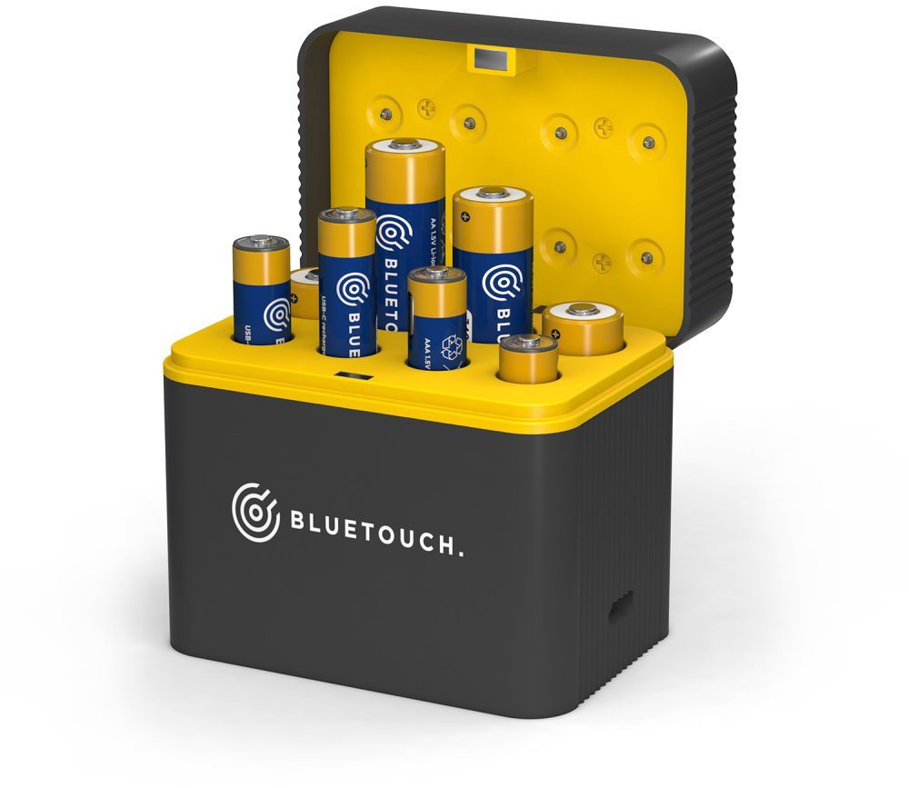 BLUETOUCH nabíječka pro 8 baterií AA/AAA 1.5 V Li-ion - 8 baterií v balení (4× AA, 4× AA)
