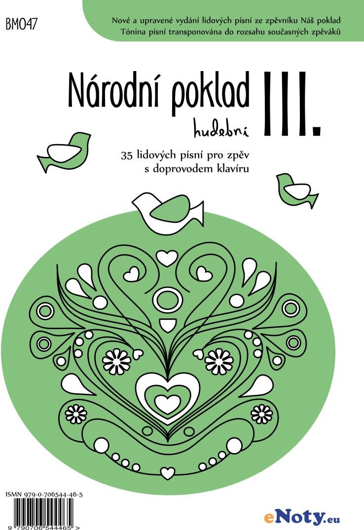 Národní poklad hudební III. - 35 lidových písní pro zpěv a klavír