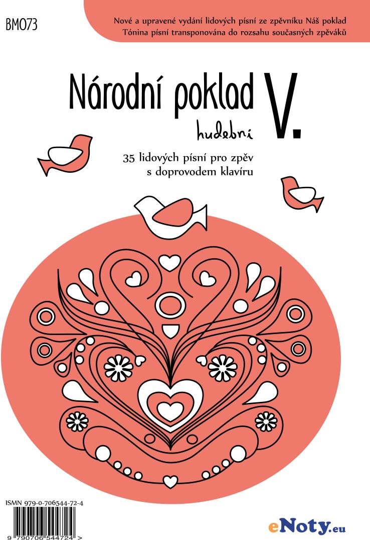 Národní poklad hudební V. - 35 lidových písní pro zpěv a klavír