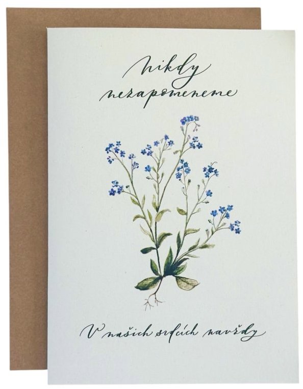 BE NICE EKO smuteční přání poměnky - kondolence