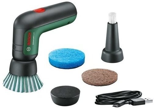 Bosch - 3,6V AKU čisticí kartáč s příslušenstvím, USB kabel 06033E0000