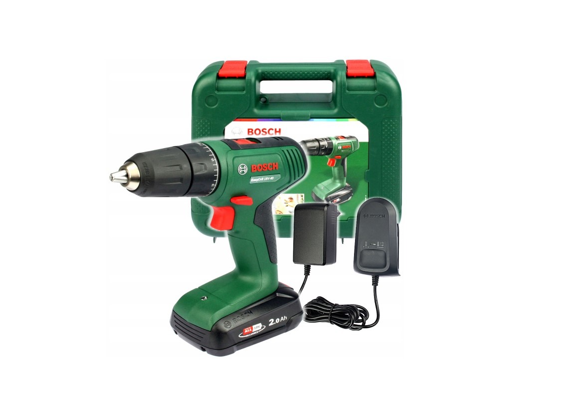 BOSCH Vrtačka AKU EasyDrill 18V-40, kufr 0.603.9D8.004 (1 × 2 Ah)