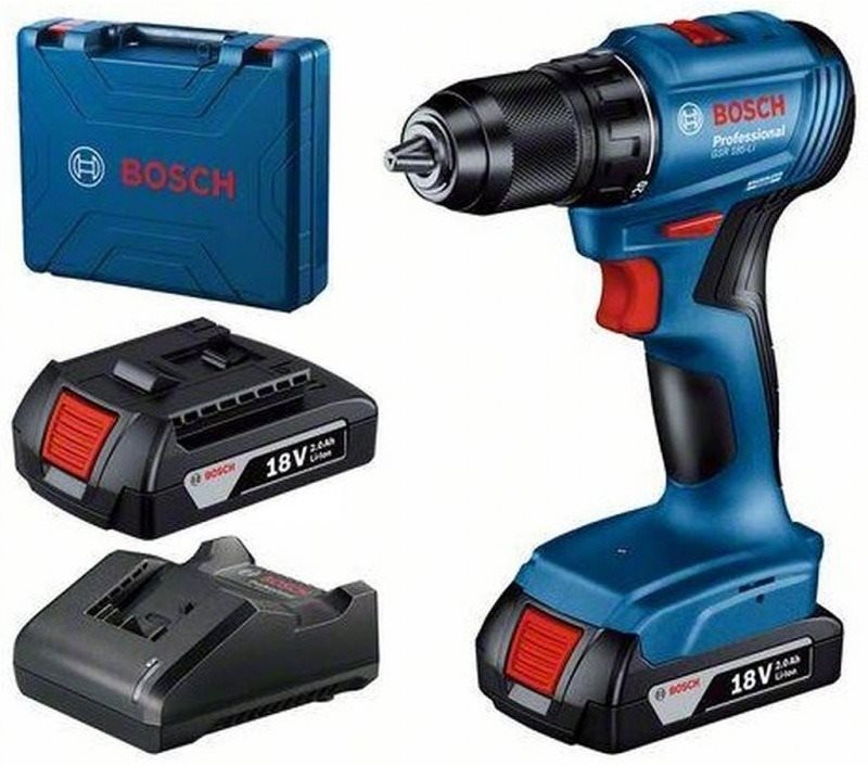 BOSCH Professional Vrtačka AKU GSR 185-LI, kufr 0.601.9K3.000 (2 × 2 Ah)