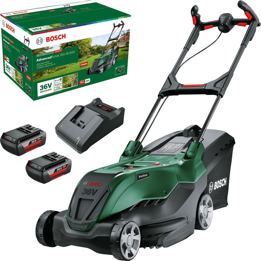 BOSCH Rotační sekačka AKU AdvancedlRotak 36V-40-650 (2x2 Ah) 0.600.8B9.F01