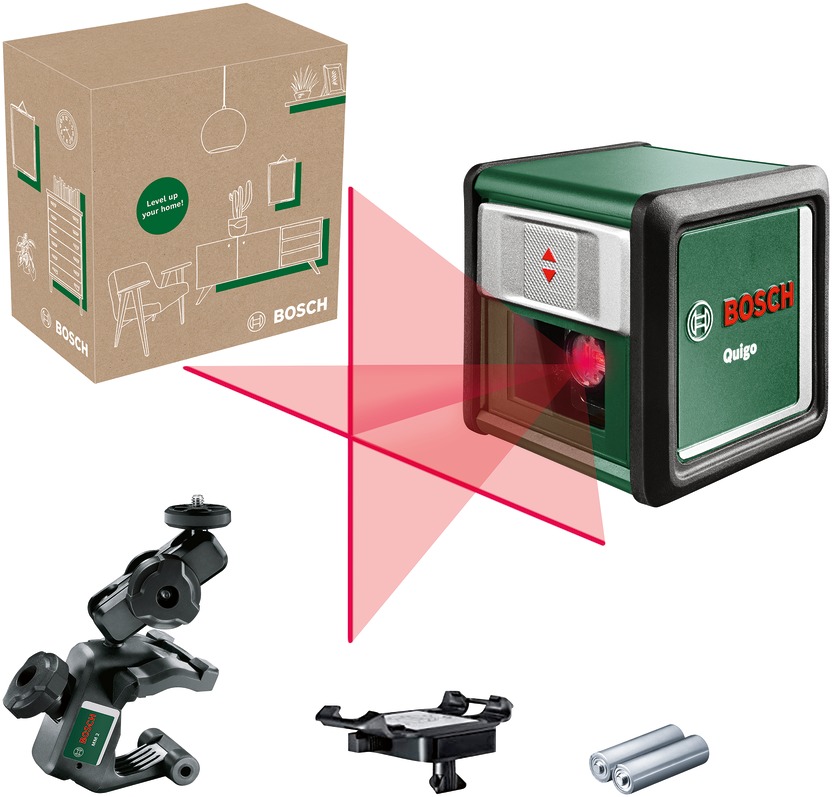 BOSCH Křížový laser samonivelační Quigo Green 0.603.663.5Z0 (2 X AA)