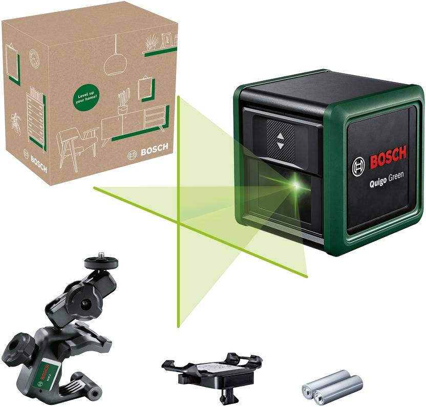 BOSCH Křížový laser samonivelační Quigo Green 0.603.663.CZ0 (2 X AA)