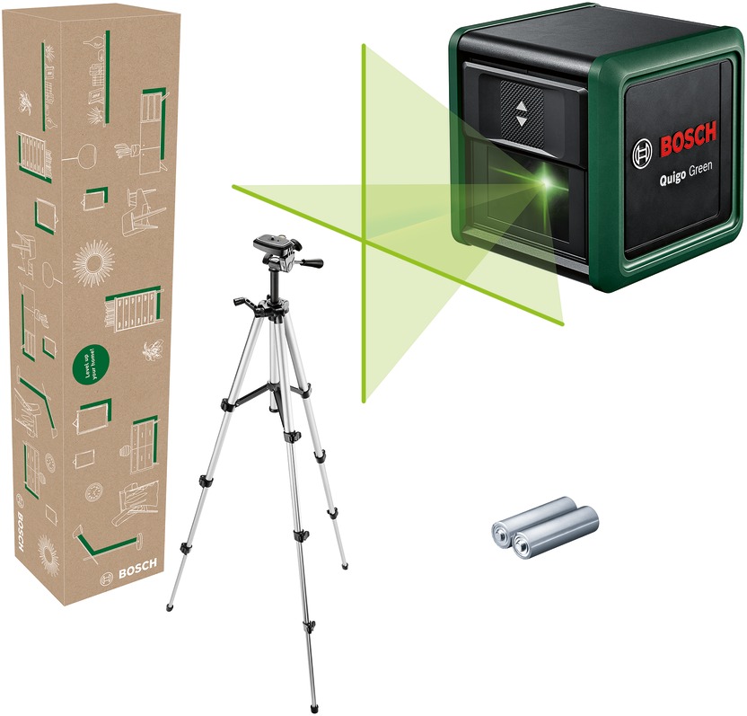 BOSCH Křížový laser samonivelační Quigo Green set 0.603.663.CZ1 (2 X AAA)