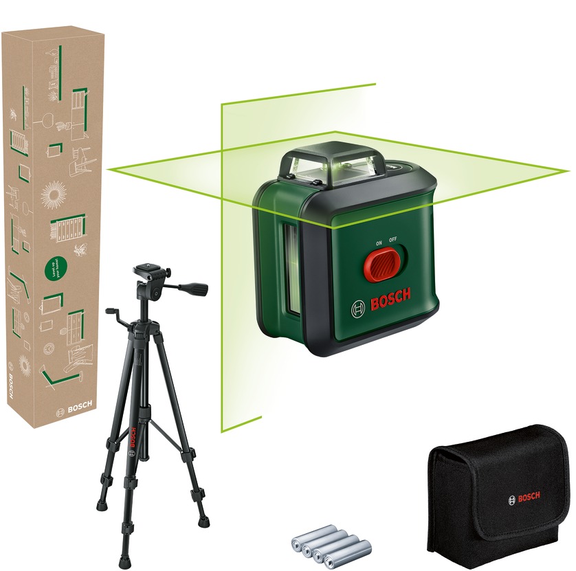 BOSCH Křížový laser samonivelační UniversalLevel 360 set 0.603.663.EZ1 (4 X AA)
