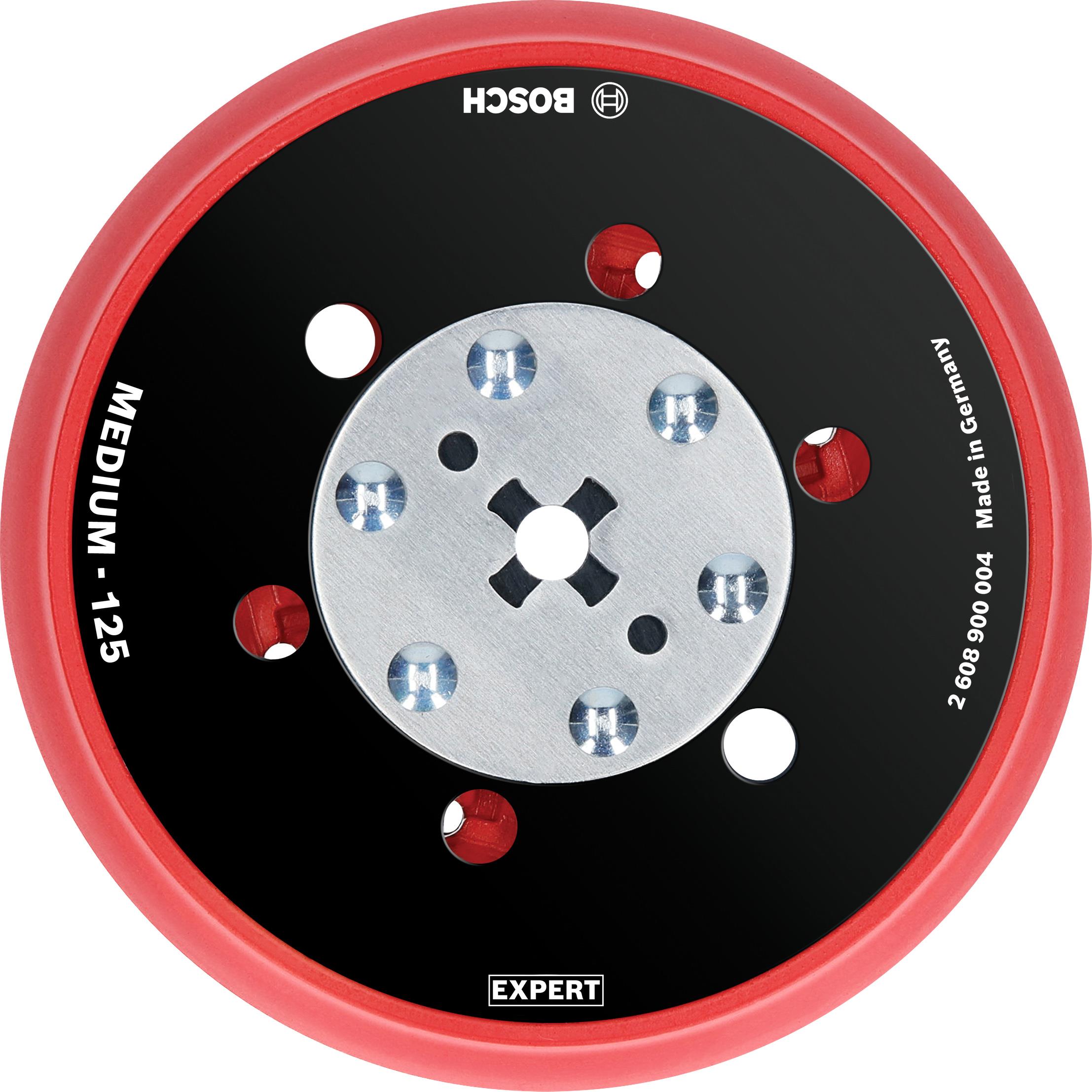 BOSCH Podložné brusné talíře EXPERT univerzální multiděrované 125 mm, střední 2.608.900.004