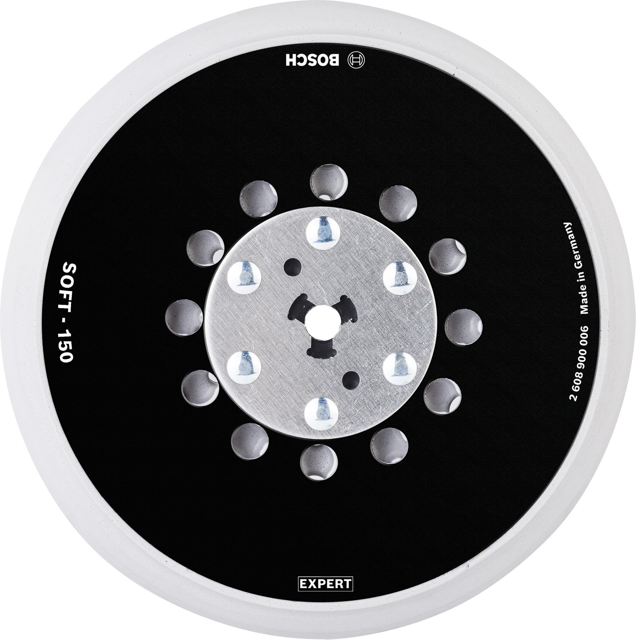 BOSCH Podložné brusné talíře EXPERT univerzální multiděrované 150 mm, měkké 2.608.900.006