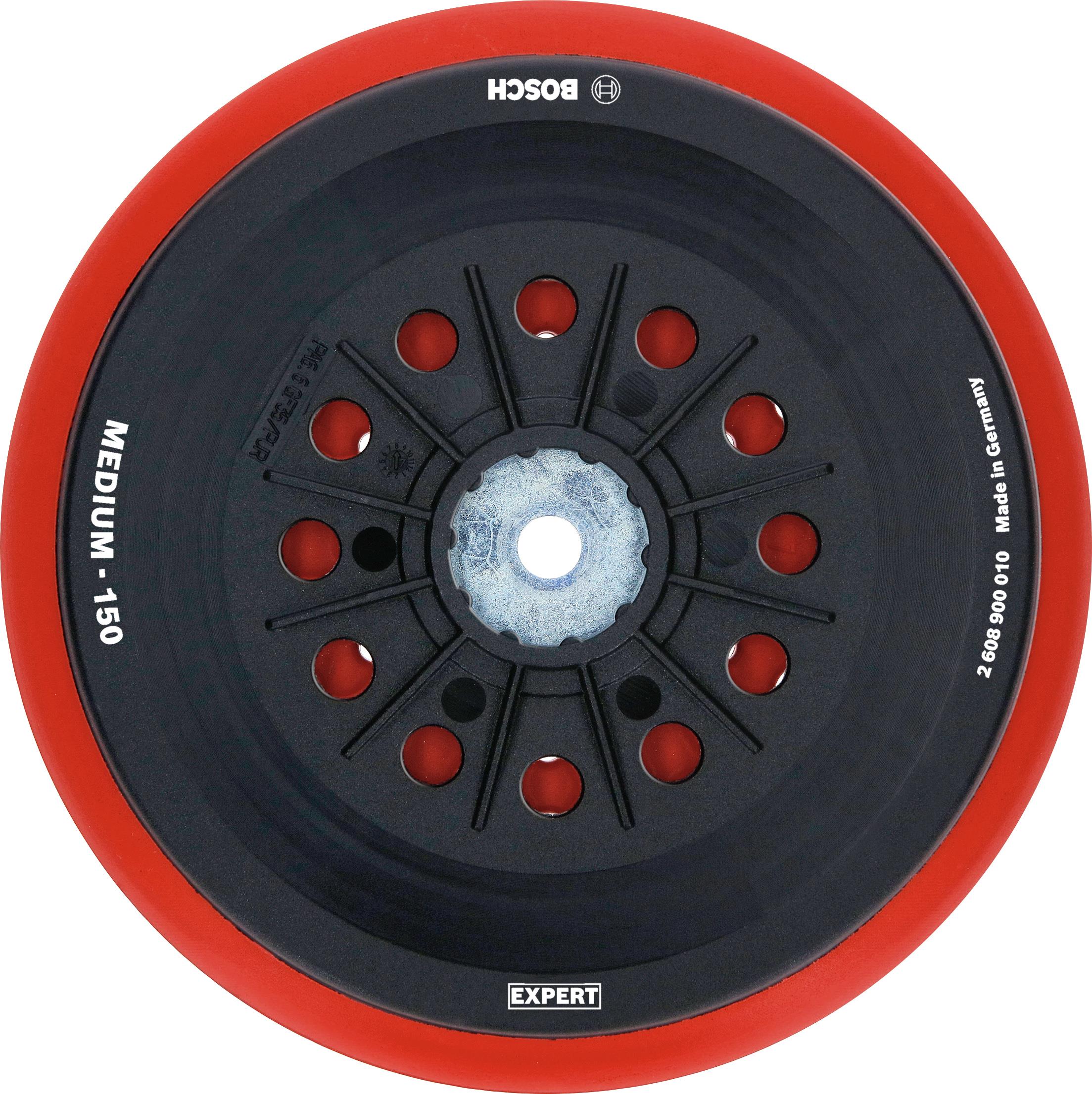 BOSCH Podložné brusné talíře EXPERT multiděrované pro BOSCH 150 mm, střední 2.608.900.010