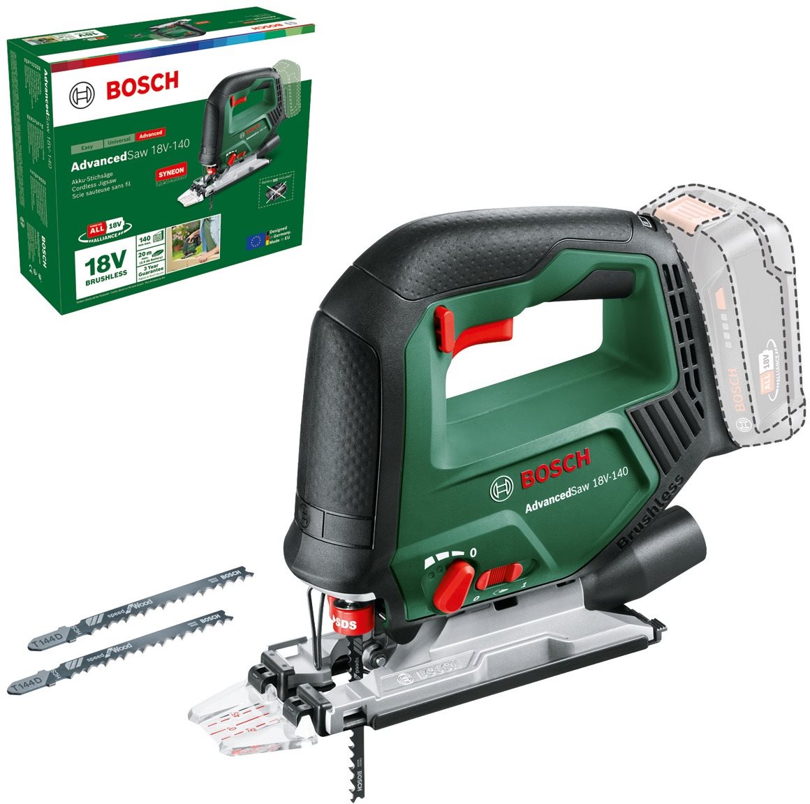 BOSCH AdvancedSaw 18V-140 (bez aku) 0.603.013.000