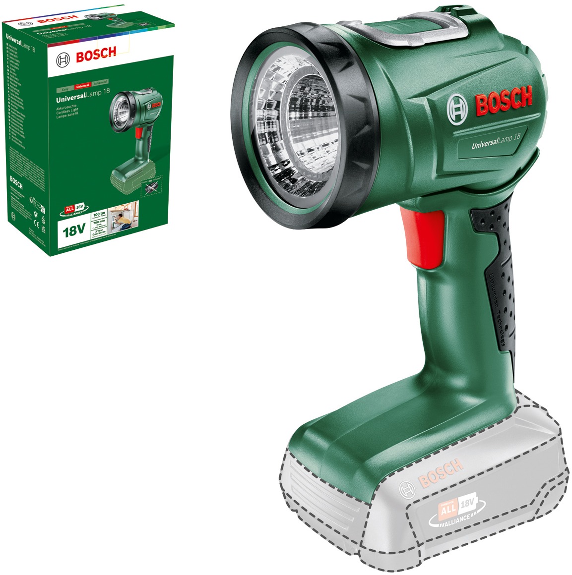 BOSCH UniversalLamp 18 (bez aku) 0.603.9A1.100