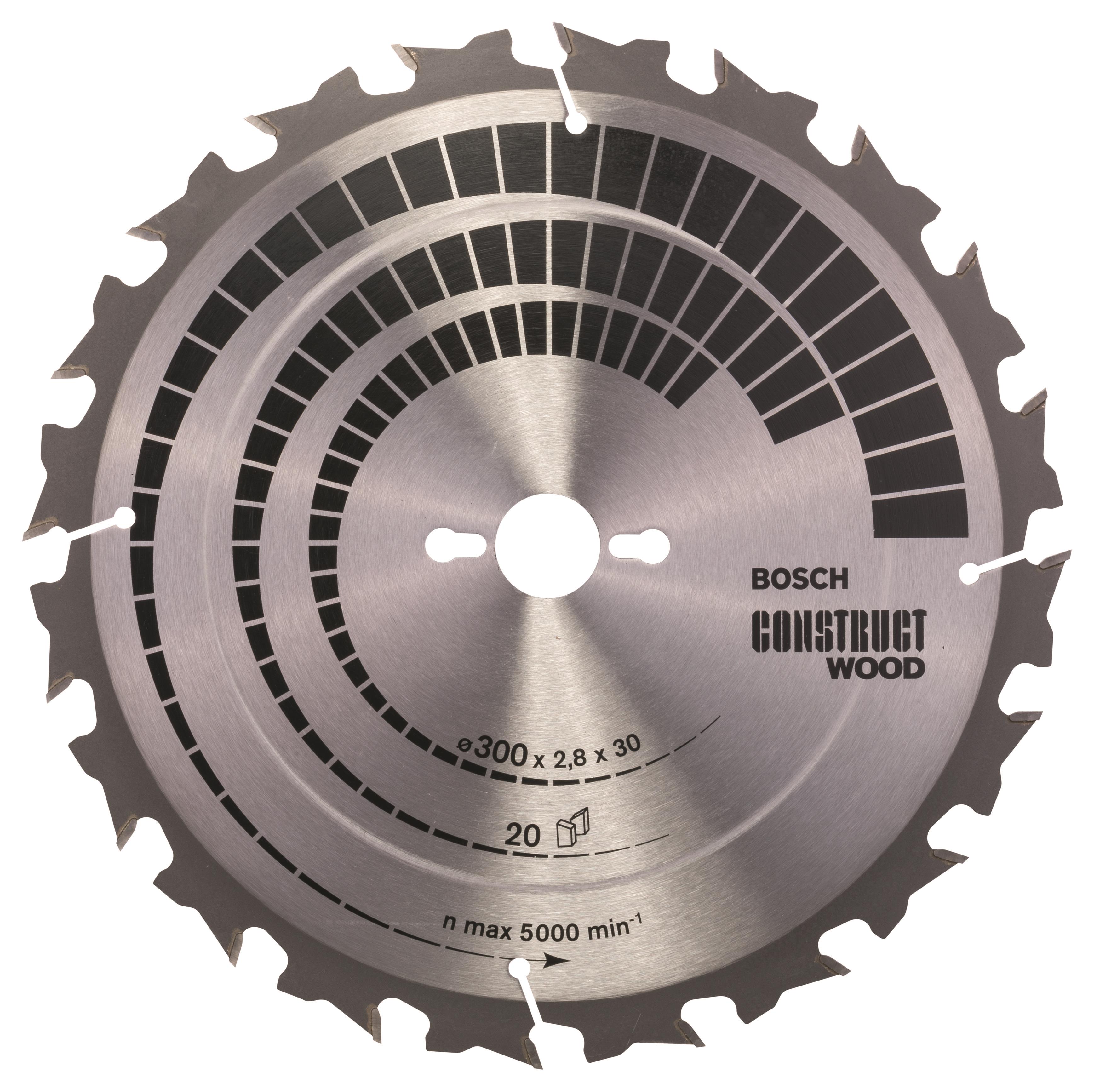 BOSCH Pilový kotouč Construct Wood 300 × 30 × 2,8 mm 2.608.640.700