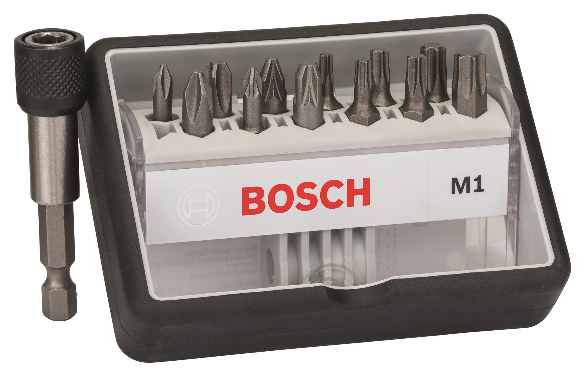 BOSCH Sada šroubovacích bitů Robust Line, M PH/PZ/T, verze Extra Hard, 12+1 kusů 2.607.002.563