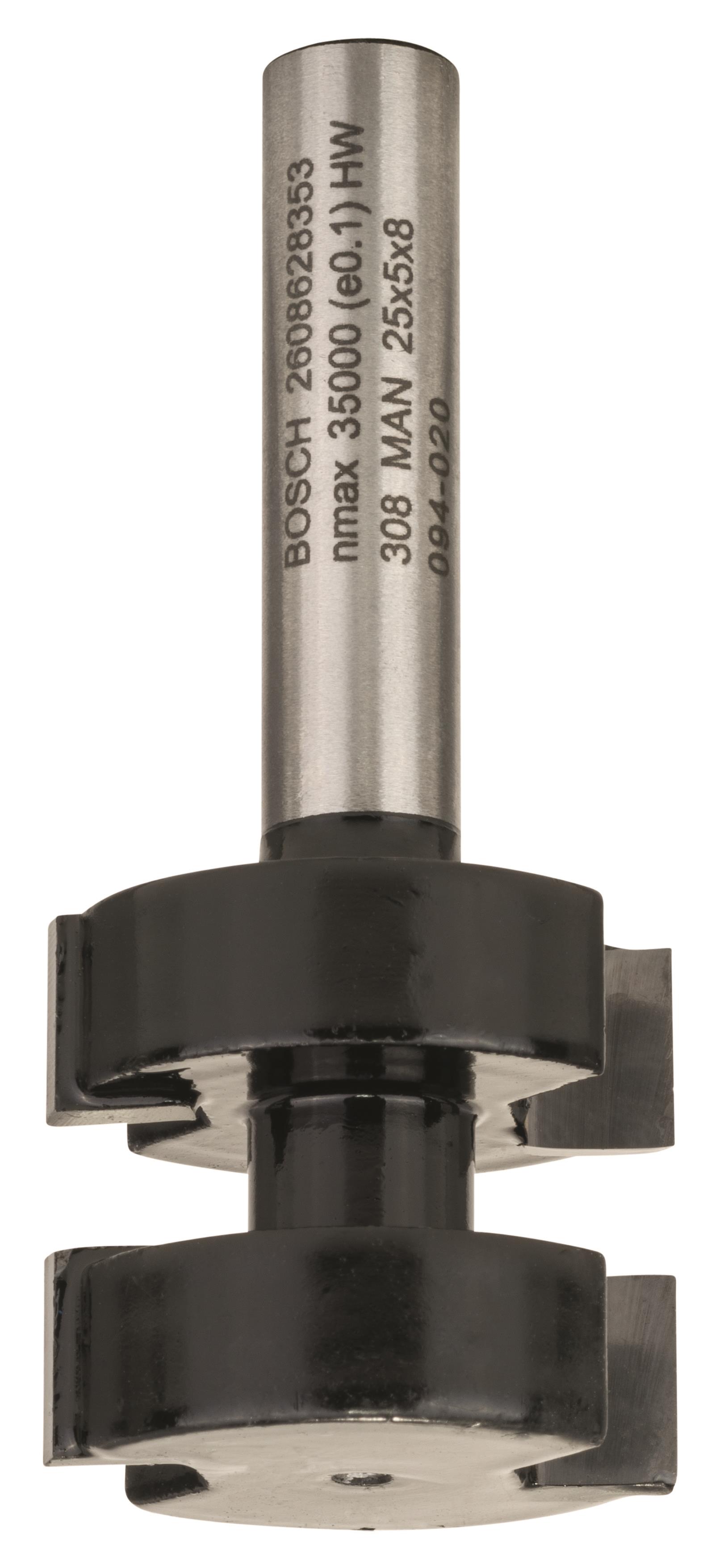BOSCH Fréza pero-drážka, 8 mm, D1 25 mm, L 5 mm, G 58 mm 2.608.628.353
