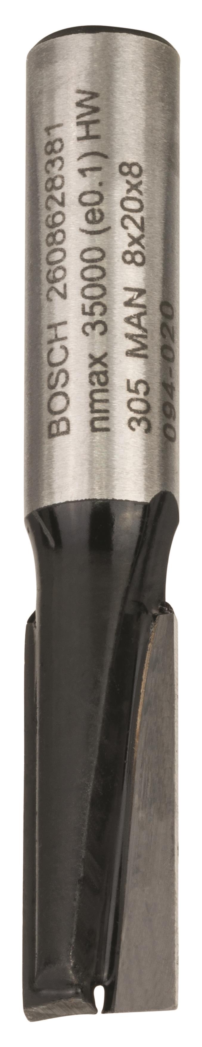 BOSCH Drážkovací fréza, 8 mm, D1 8 mm, L 19,6 mm, G 51 mm 2.608.628.381