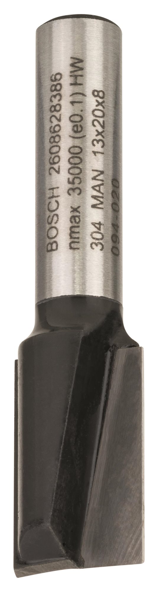 BOSCH Drážkovací fréza, 8 mm, D1 13 mm, L 19,6 mm, G 51 mm 2.608.628.386