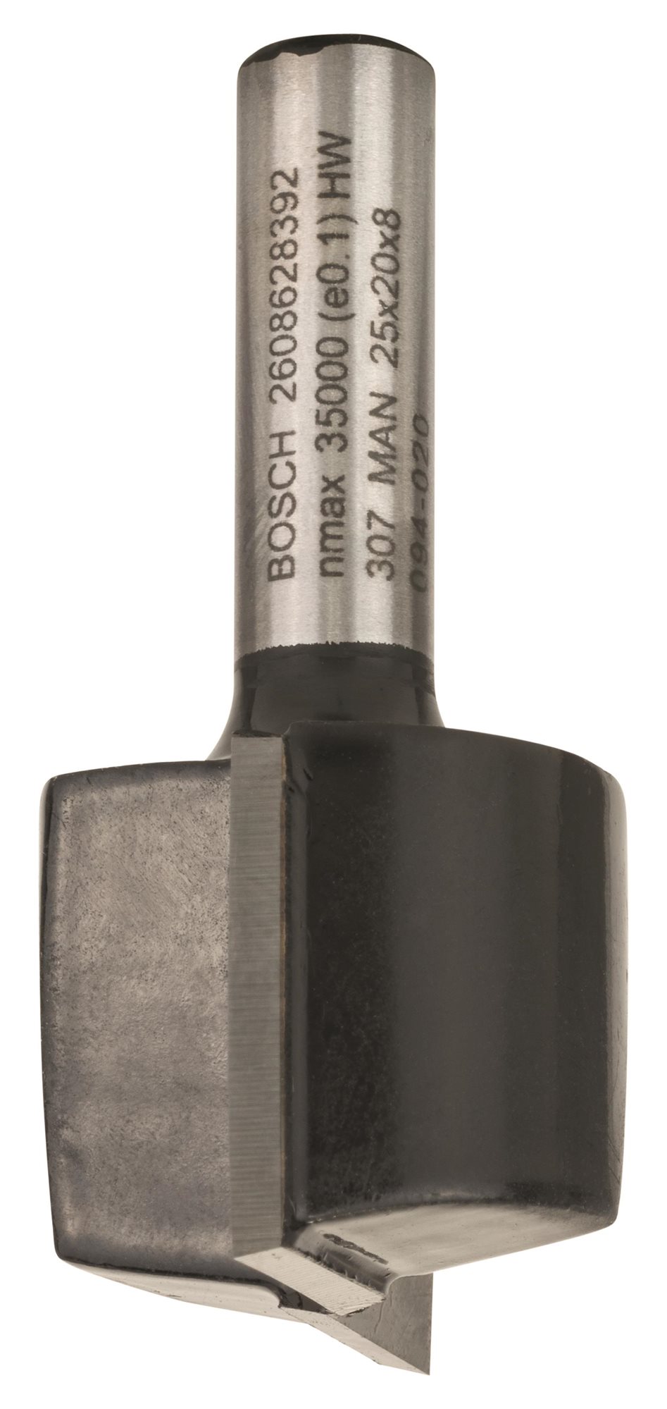 BOSCH Drážkovací fréza, 8 mm, D1 25 mm, L 19,6 mm, G 51 mm 2.608.628.392