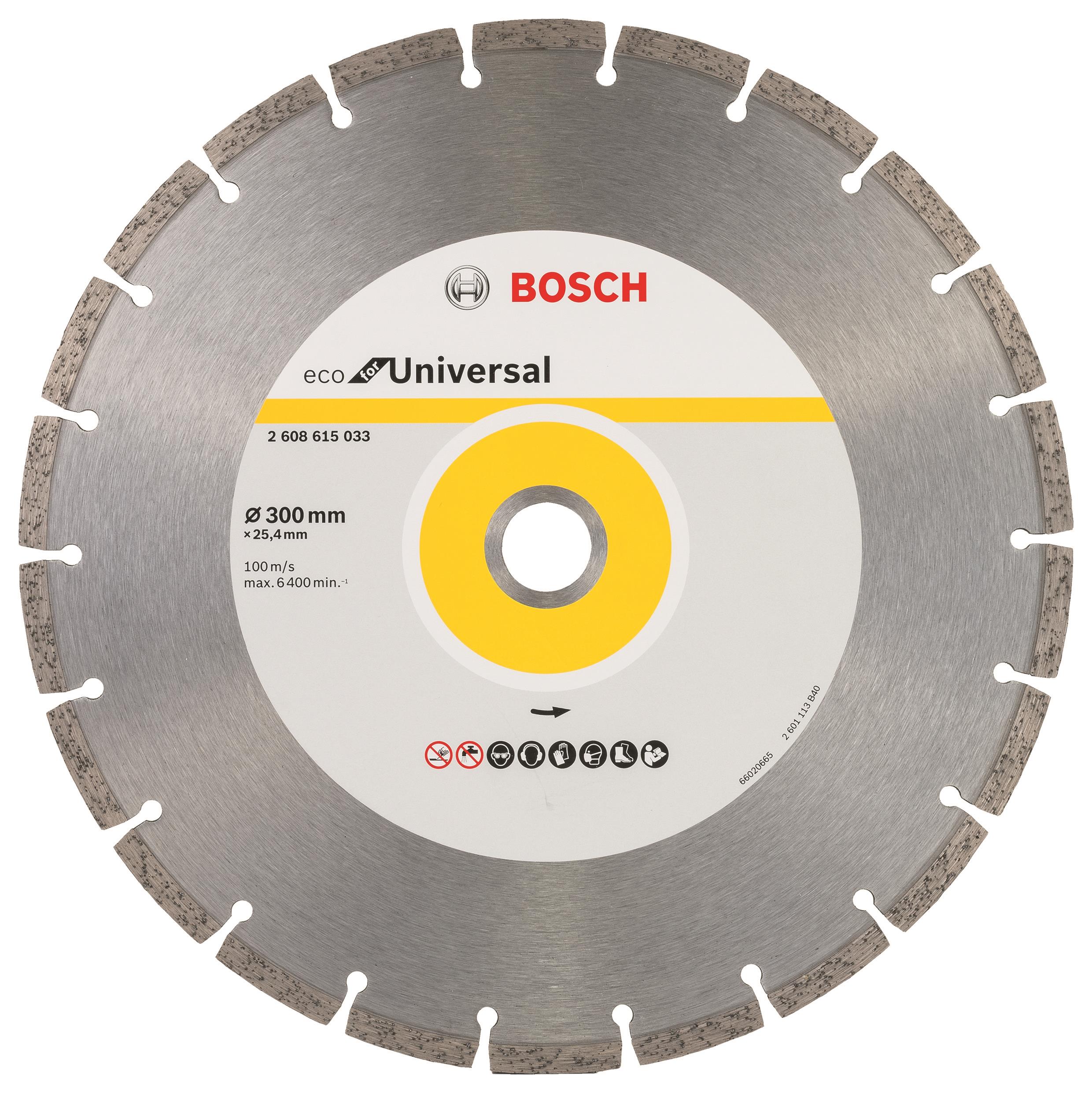 BOSCH Diamantový dělicí kotouč ECO For Universal 300 × 25,4 × 3,2 × 8 mm 2.608.615.033
