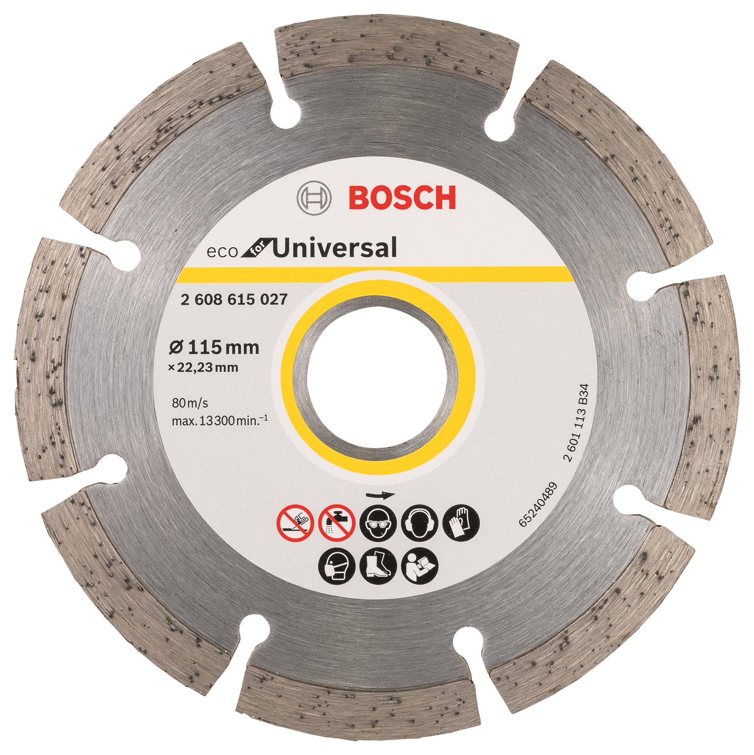 BOSCH Diamantový dělicí kotouč ECO For Universal 115 × 22,23 × 2,0 × 7 mm 2.608.615.040