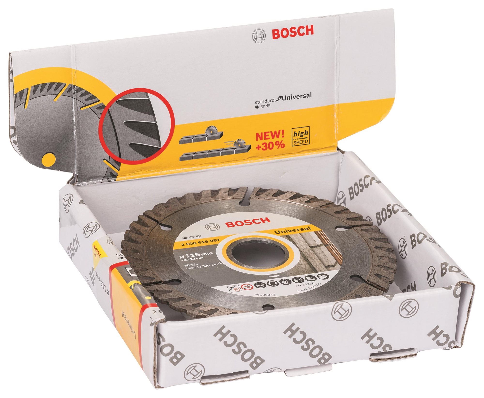 BOSCH Diamantový dělicí kotouč Standard for Universal 115 × 22,23 (balení 10 ks) 2.608.615.058
