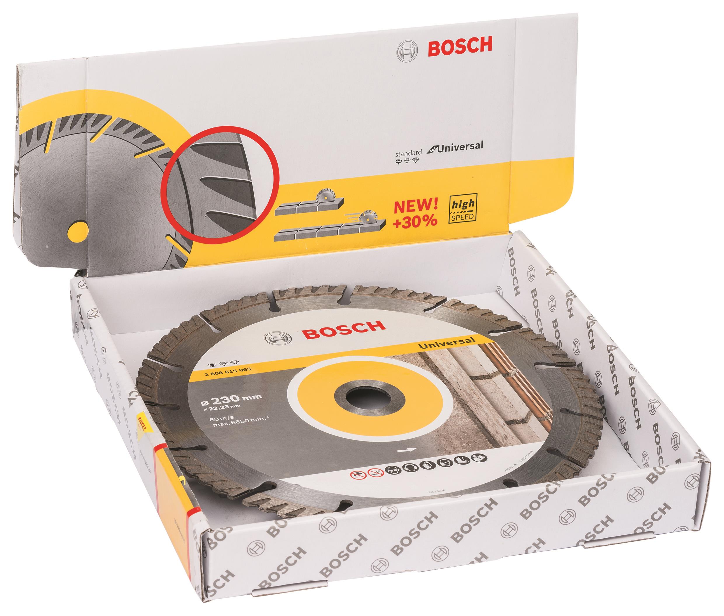 BOSCH Diamantový dělicí kotouč Standard for Universal 230 × 22,23 (balení 10 ks) 2.608.615.066