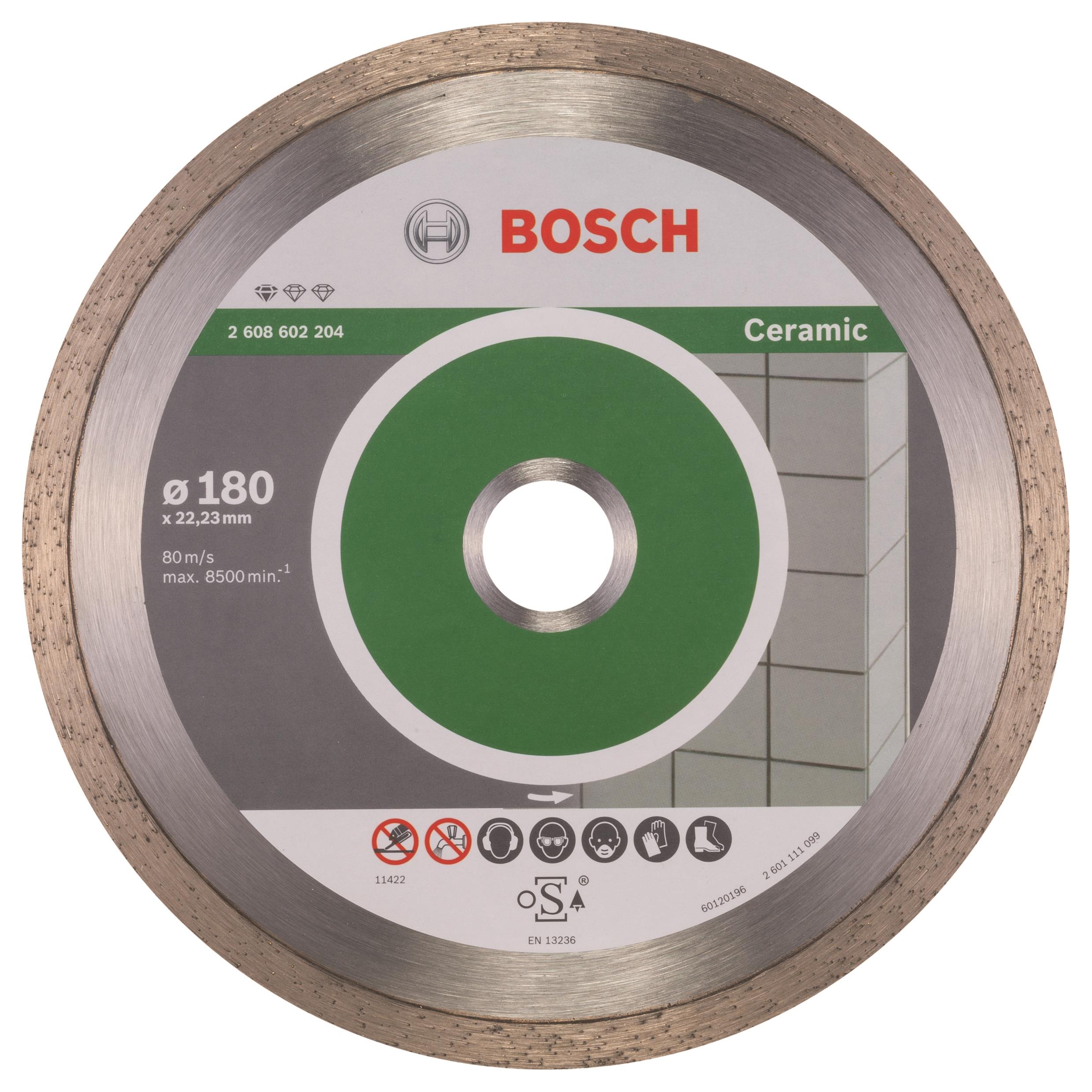 BOSCH Diamantový dělicí kotouč Standard for Ceramic 180 x 22,23 x 1,6 x 7 mm 2.608.602.204