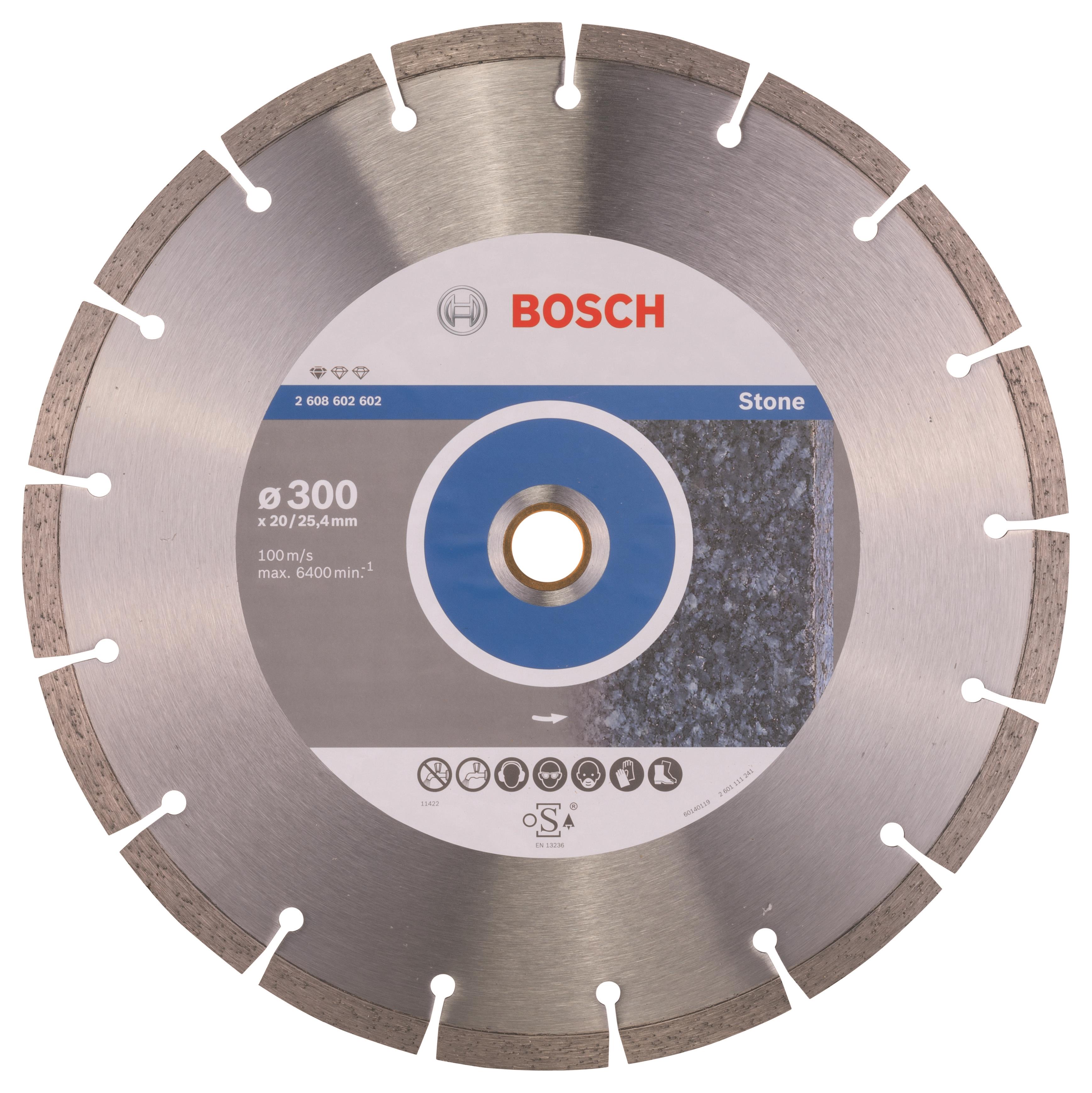 BOSCH Diamantový dělicí kotouč Standard for Stone 300 x 20/25,40 x 3,1 x 10 mm 2.608.602.602