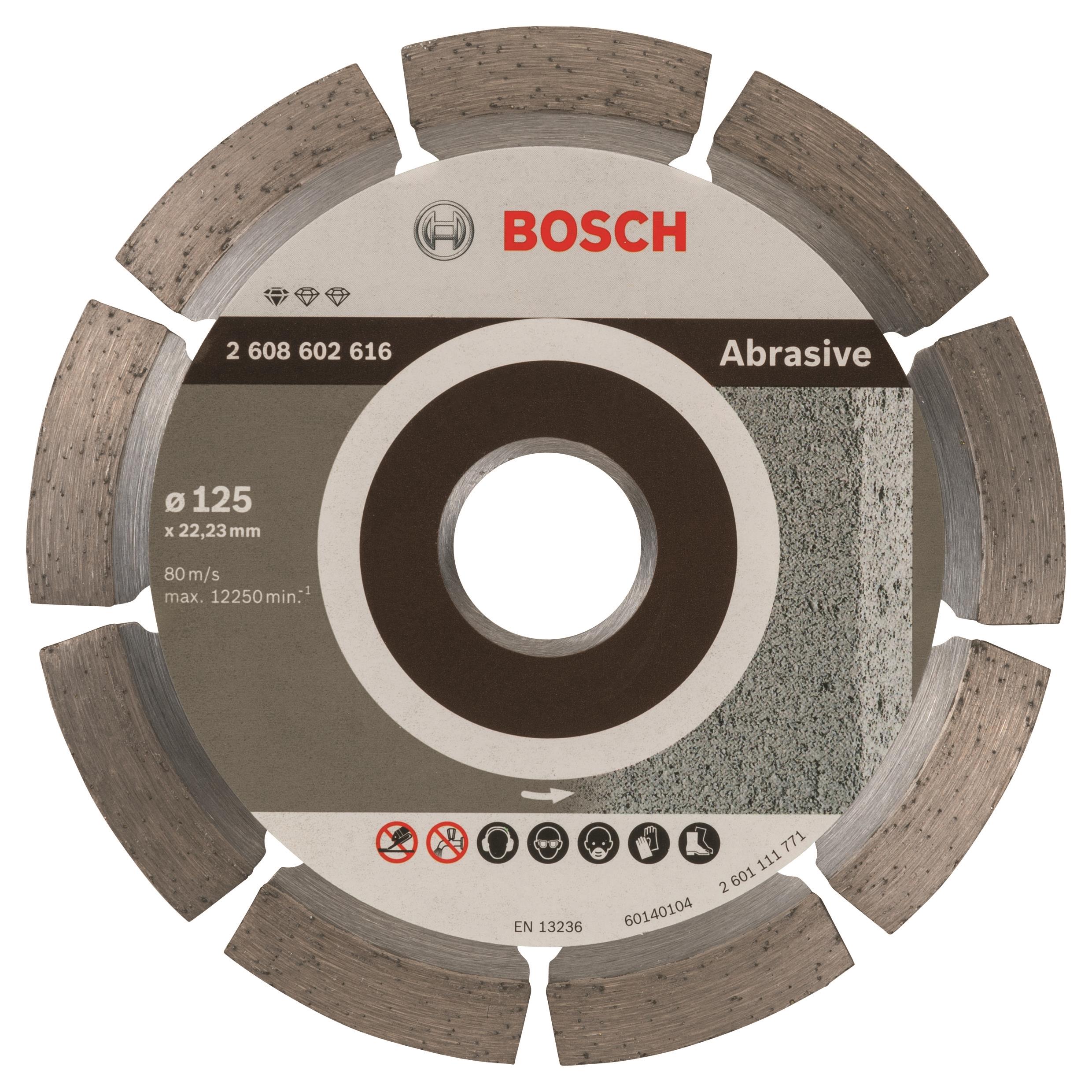 BOSCH Diamantový dělicí kotouč Standard for Abrasive 125 x 22,23 x 6 x 7 mm 2.608.602.616