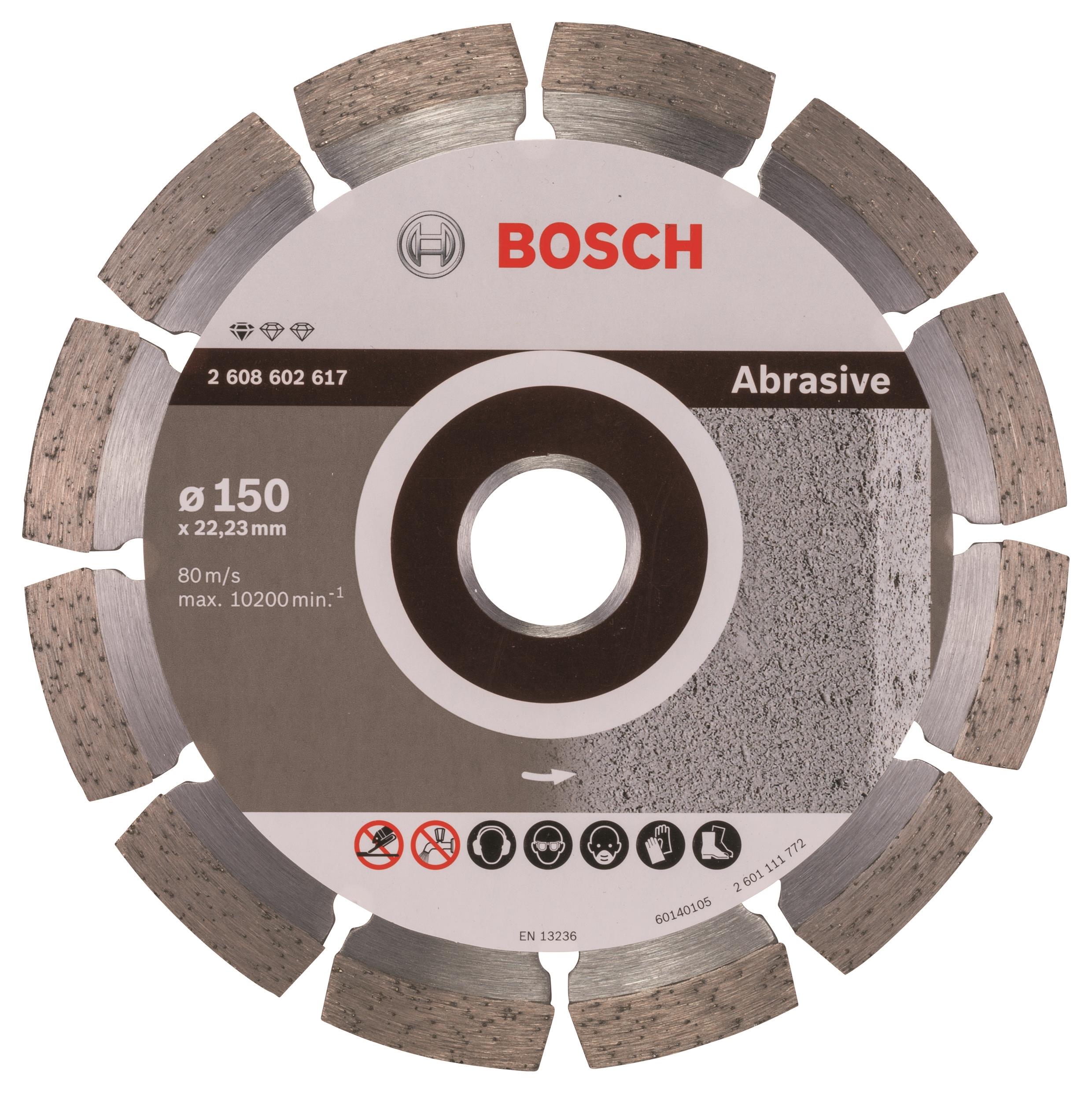 BOSCH Diamantový dělicí kotouč Standard for Abrasive 150 x 22,23 x 2 x 10 mm 2.608.602.617