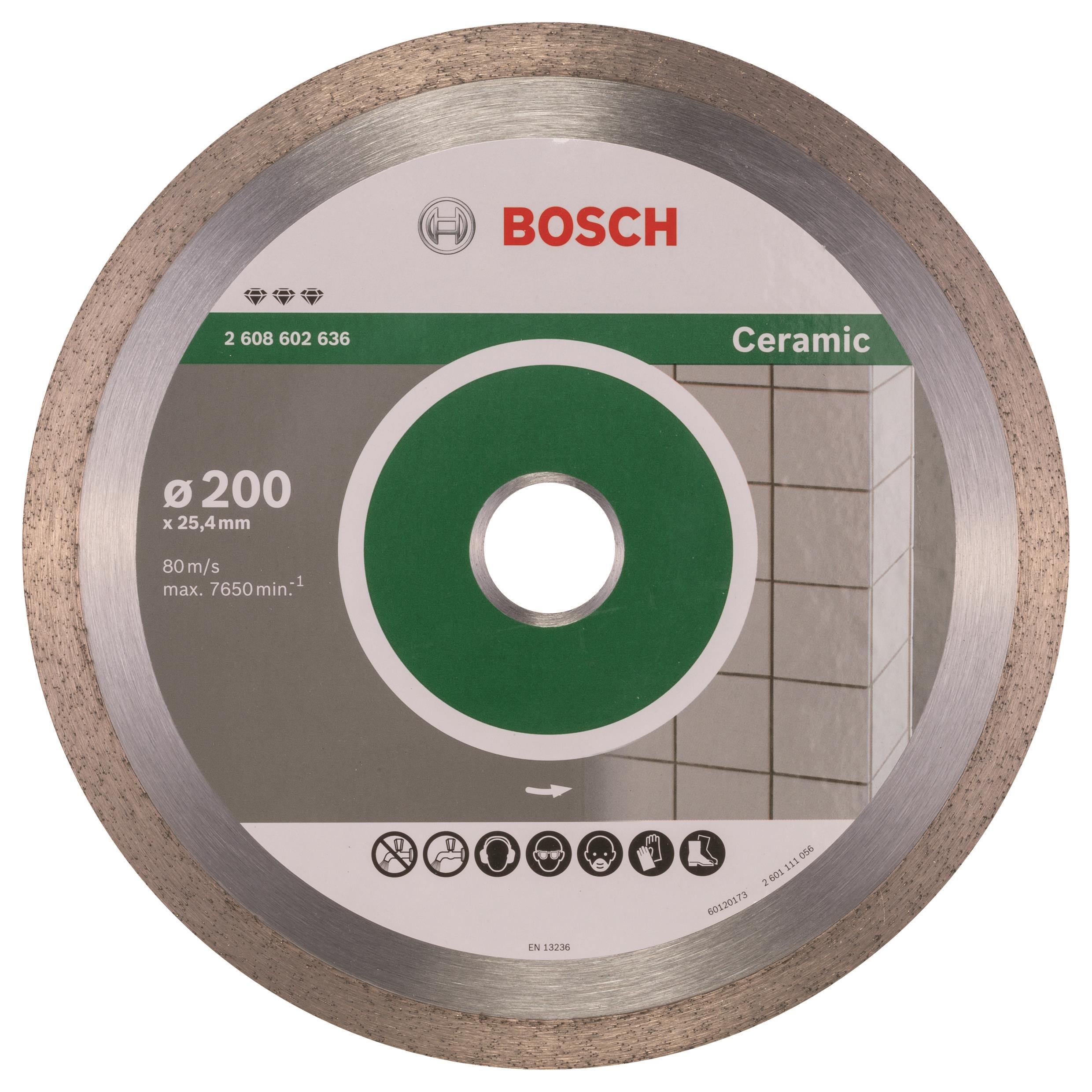 BOSCH Diamantový dělicí kotouč Best for Ceramic 200 x 25,40 x 2,2 x 10 mm 2.608.602.636