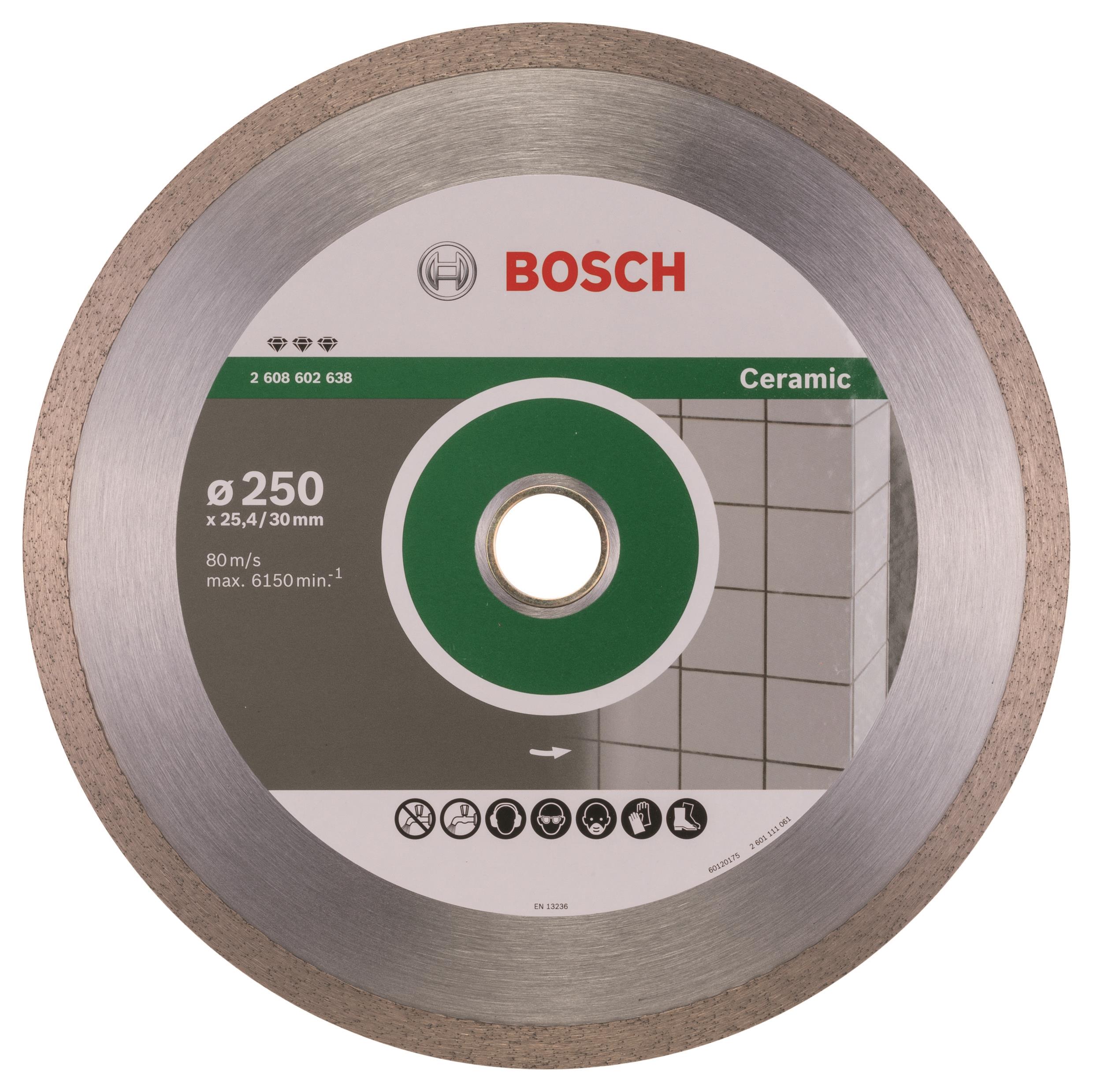 BOSCH Diamantový dělicí kotouč Best for Ceramic 250 x 30/25,40 x 2,4 x 10 mm 2.608.602.638