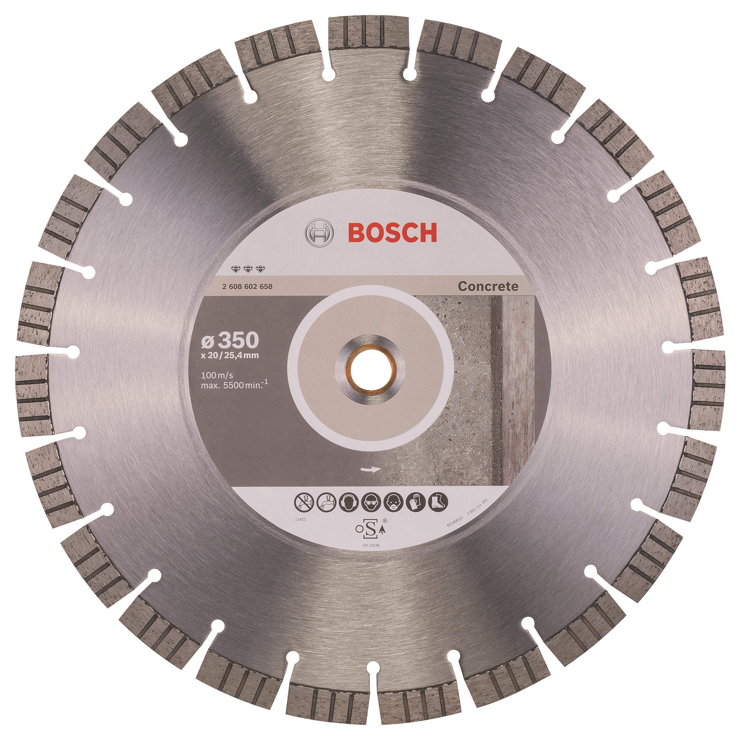 BOSCH Diamantový dělicí kotouč Best for Concrete 350 x 20,00+25,40 x 3,2 x 15 mm 2.608.602.658