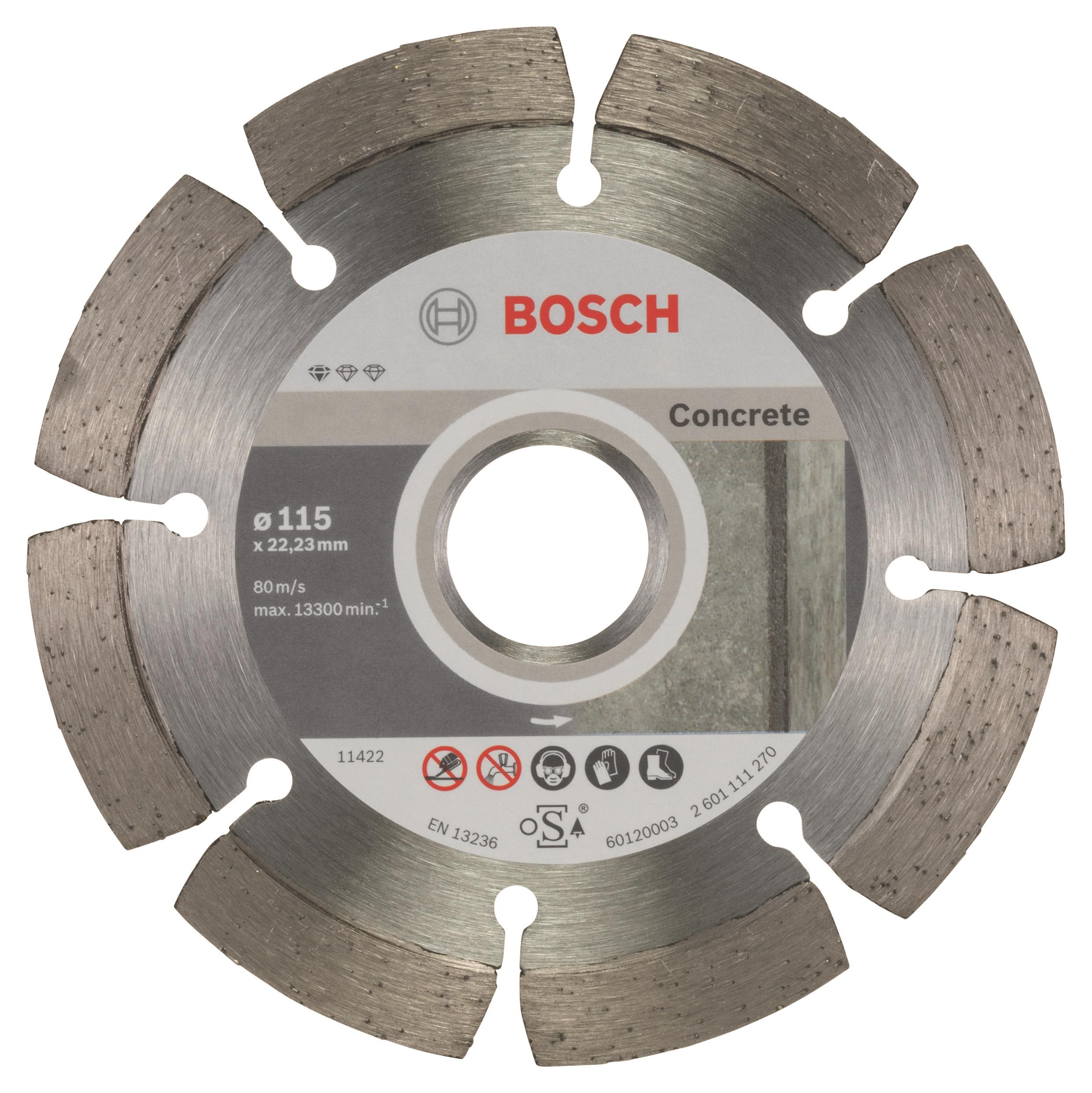 BOSCH Diamantový dělicí kotouč Standard for Concrete 115 x 22,23 x 1,6 x 10 mm 2.608.603.239