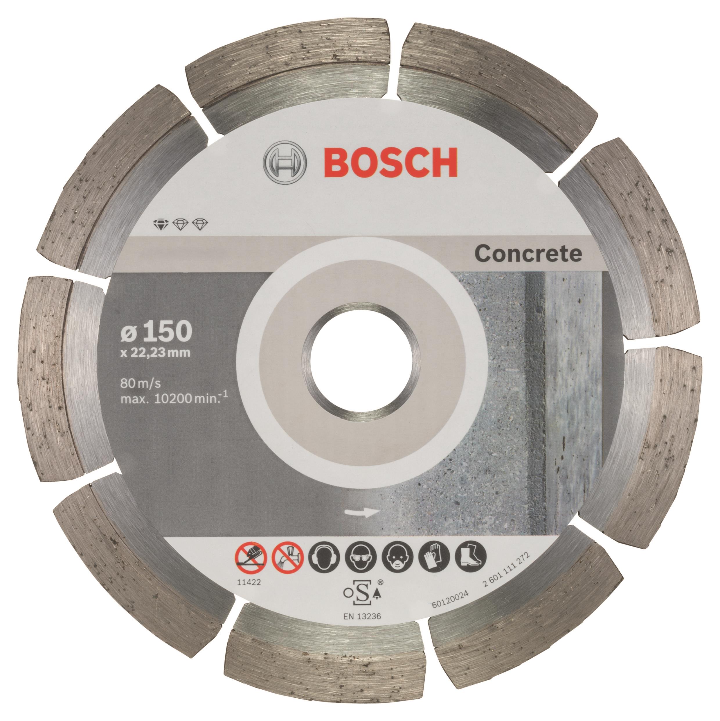 BOSCH Diamantový dělicí kotouč Standard for Concrete 150 x 22,23 x 2 x 10 mm 2.608.603.241
