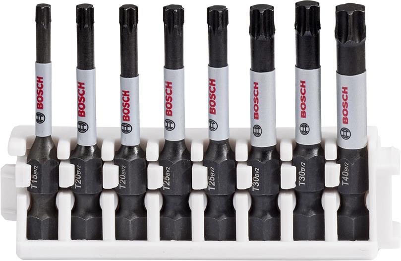 BOSCH Souprava nástavců Impact Control Power Bit, 8 kusů, 1×T15;2×T20;2×T25;2×T30;1×T40 2.608.522.32