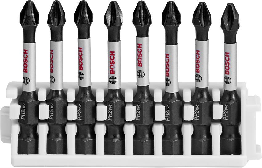 BOSCH Souprava nástavců Impact Control Power Bit, 8 kusů, 8×PH2 2.608.522.330