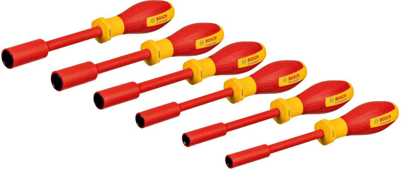 BOSCH Professional sada nástrčných klíčů VDE 6 kusů 7–14 mm, 1.600.A02.NF3