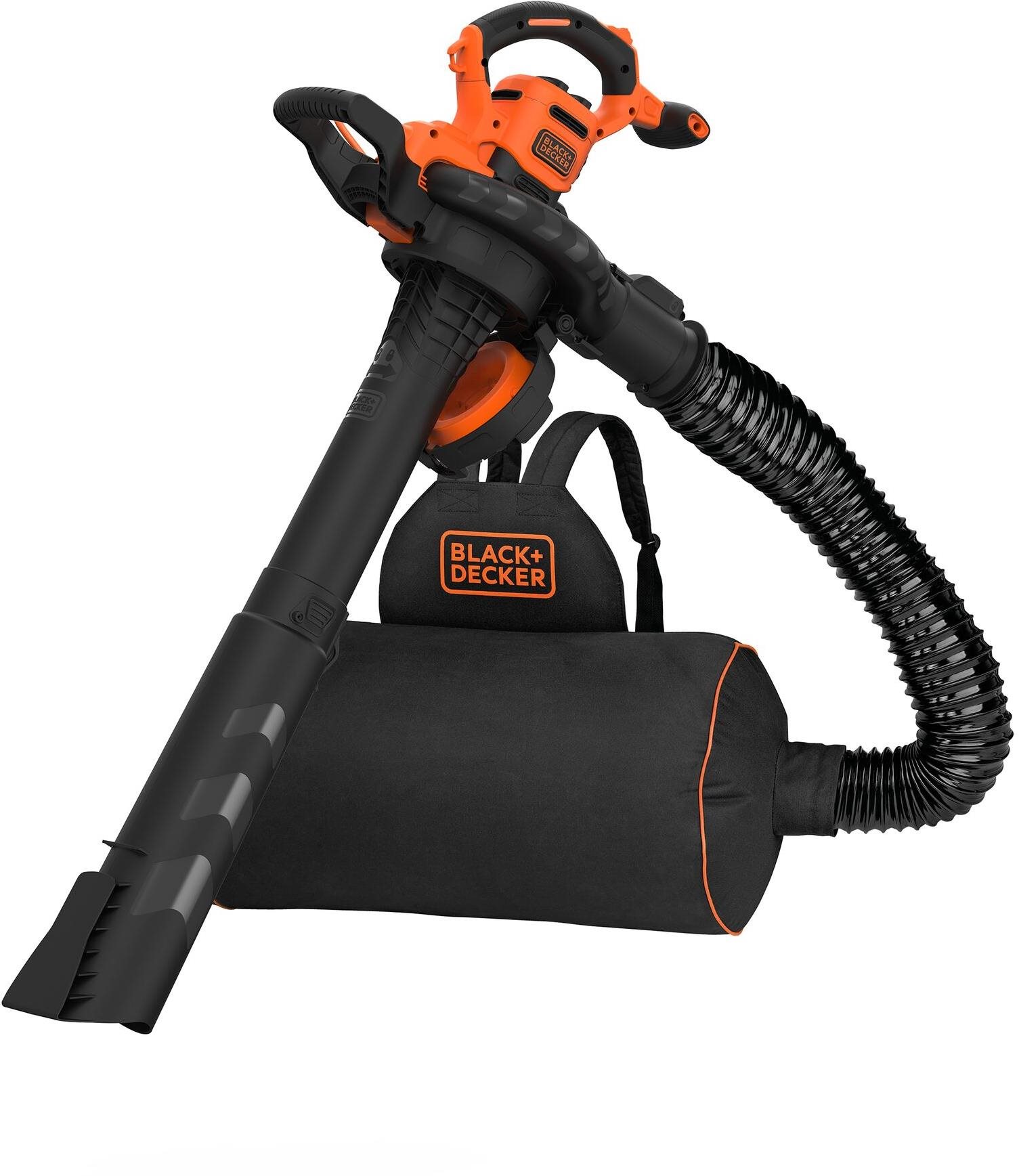 BLACK + DECKER Vysavač a fukar na listí elektrický s popruhem 3000W