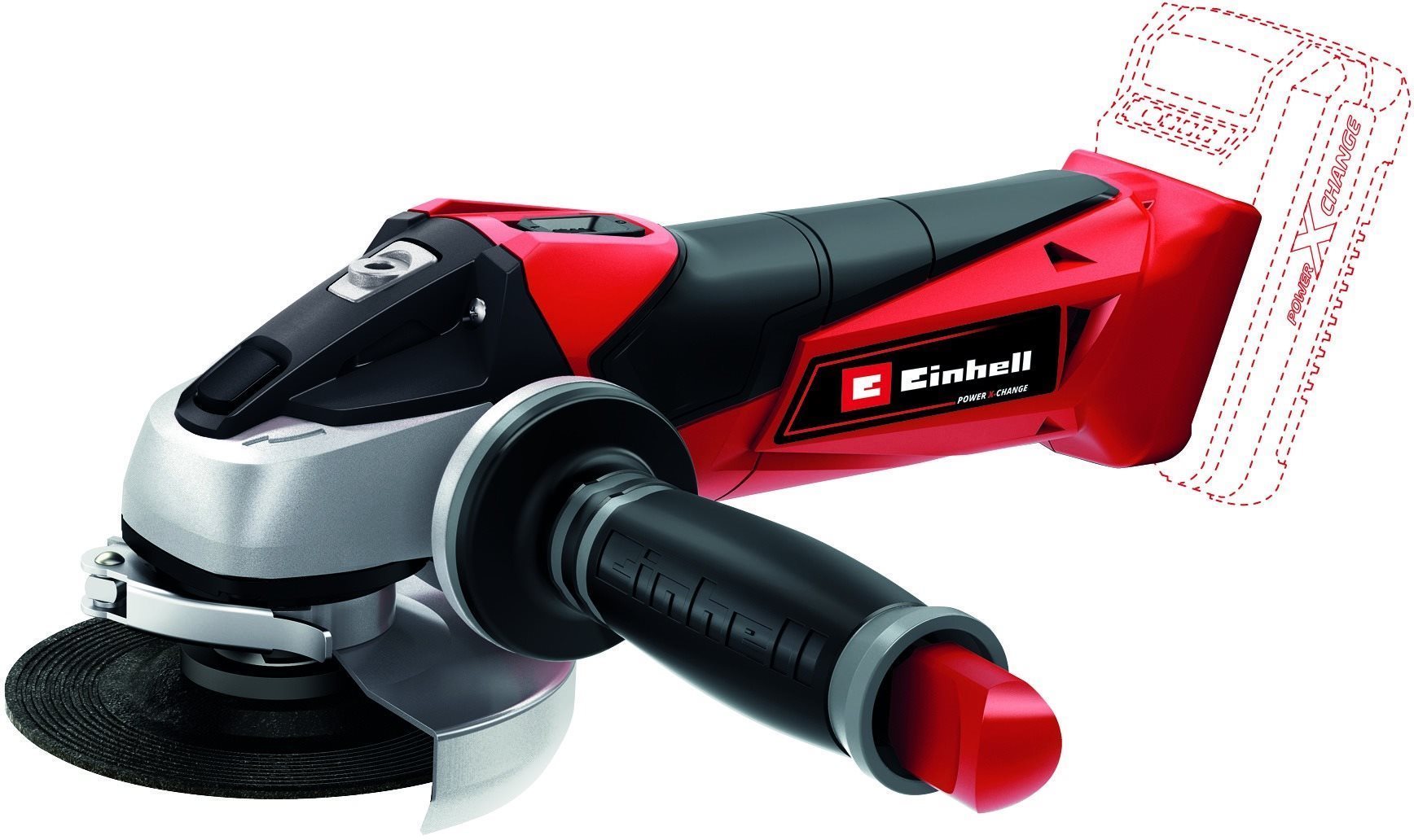 EINHELL Bruska úhlová AKU TE-AG 18/115 Li-Solo, 4431110 (bez AKU)