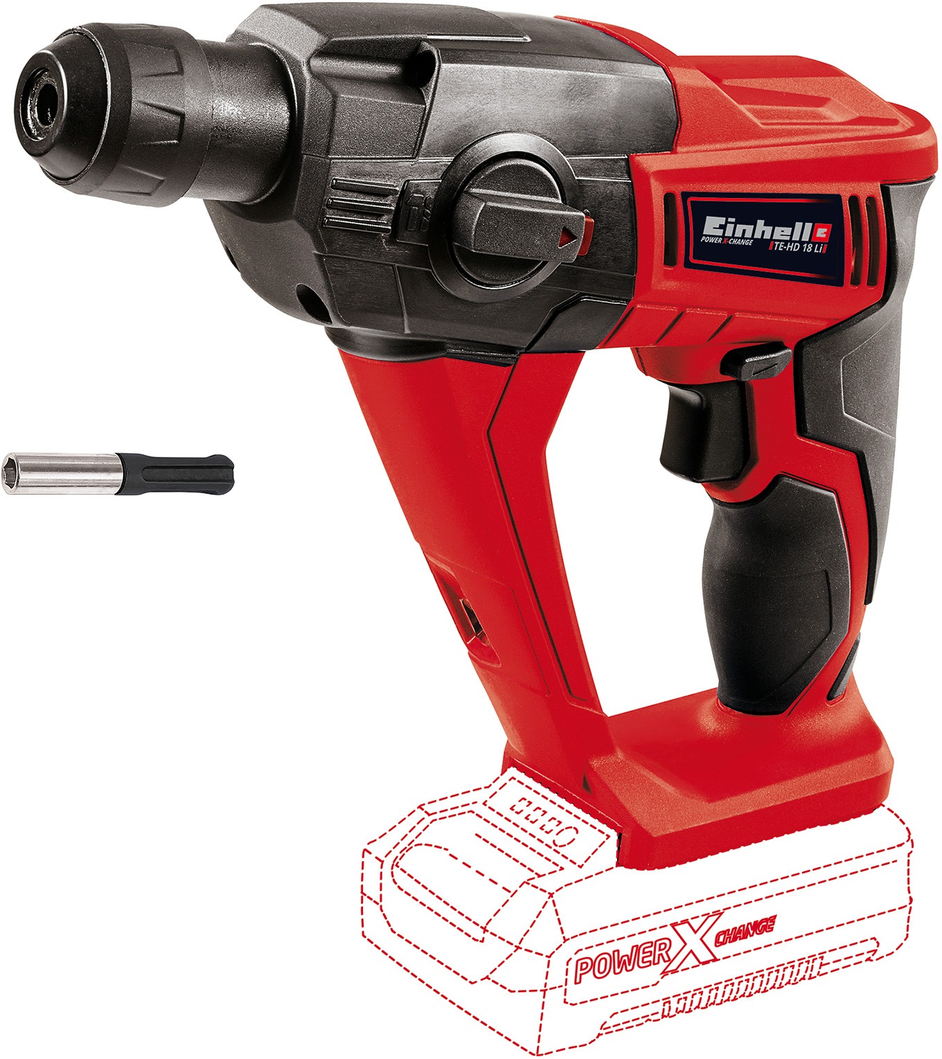 EINHELL Vrtací kladivo AKU TE-HD 18 Li-Solo, 4513812 (bez AKU)