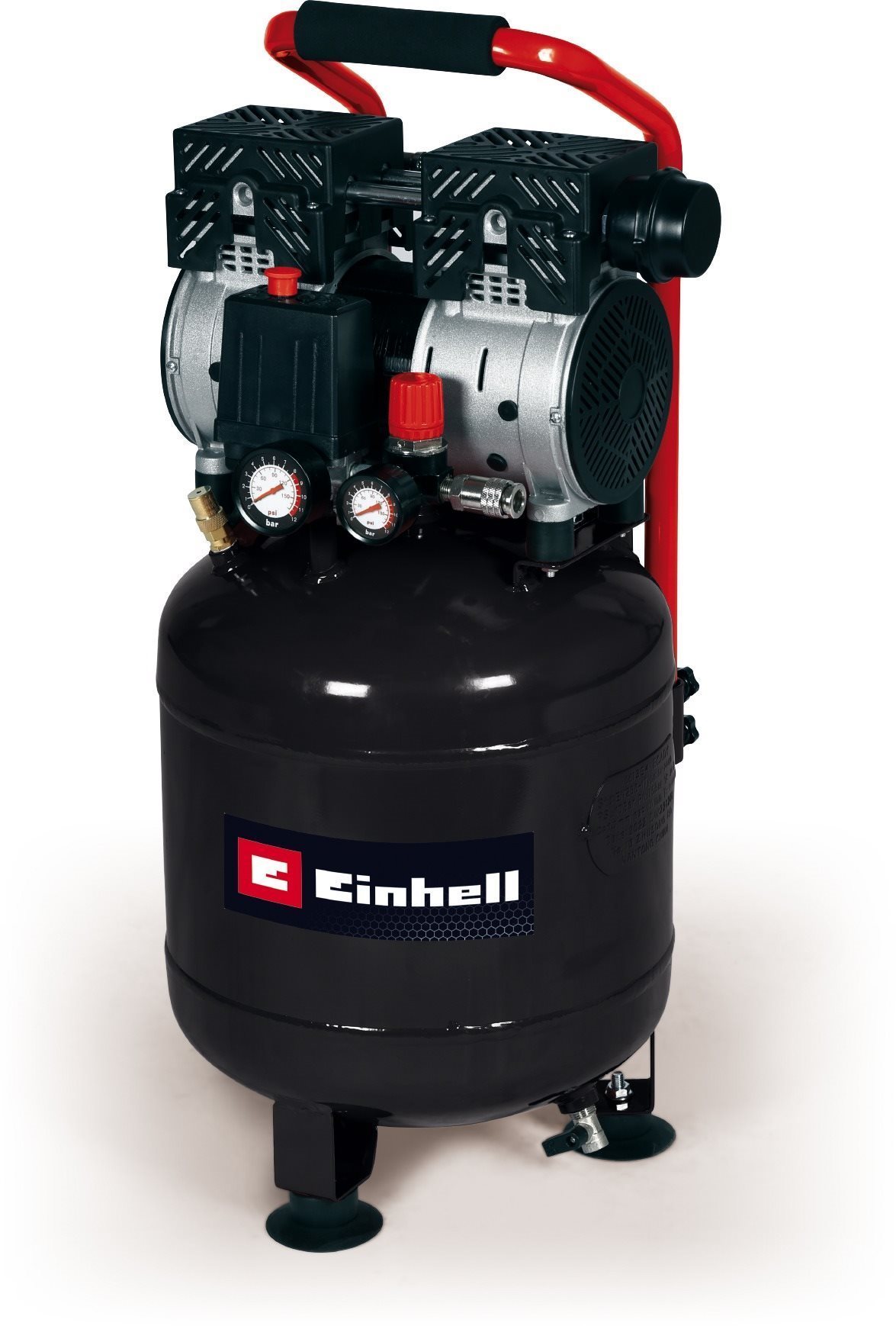 EINHELL Kompresor se vzdušníkem 24l, bezolejový tichý TE-AC 135/24 Silent Plus, 4020610