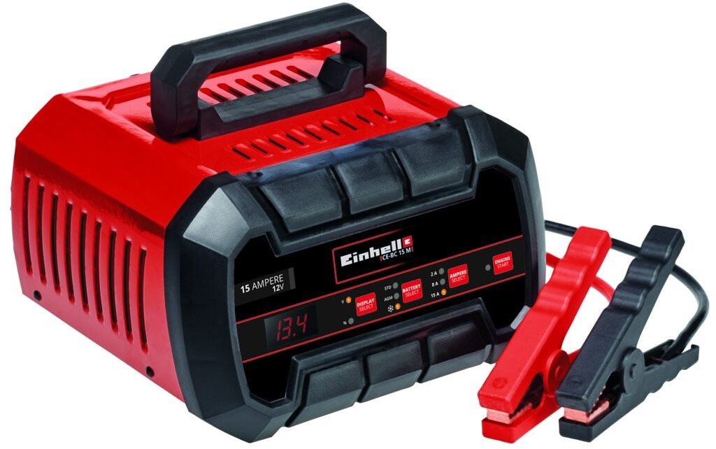 EINHELL Nabíječka autobaterií CE-BC 15 M s mikroprocesorem a funkcí Jump start, 1002265